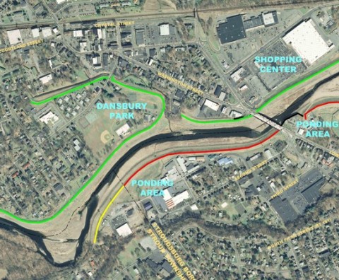 Levee aerial map