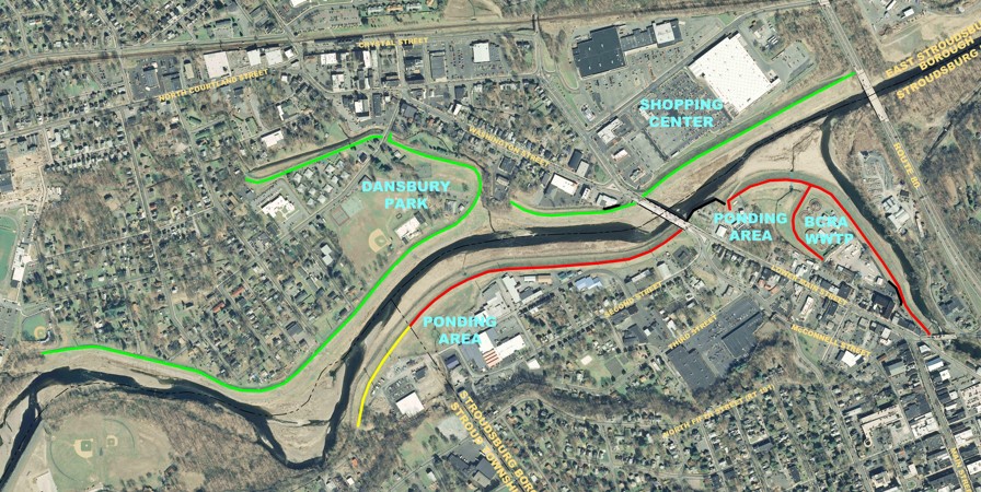 Levee aerial map